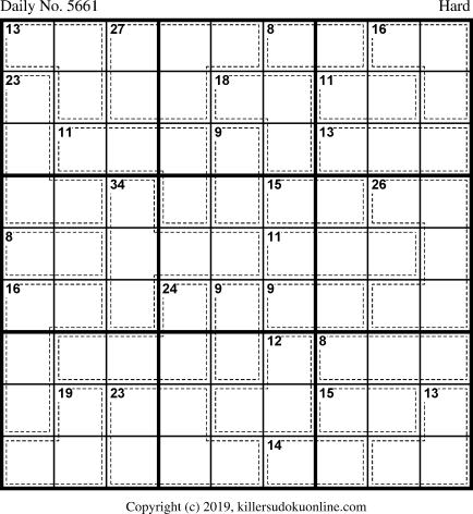 Killer Sudoku for 6/18/2021