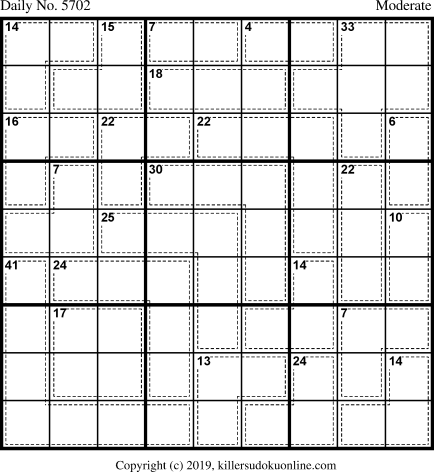 Killer Sudoku for 7/29/2021