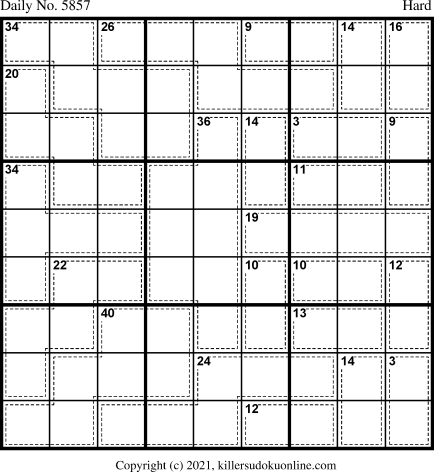 Killer Sudoku for 12/31/2021