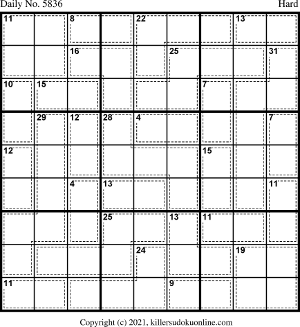 Killer Sudoku for 12/10/2021