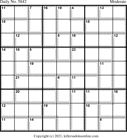 Killer Sudoku for 12/16/2021