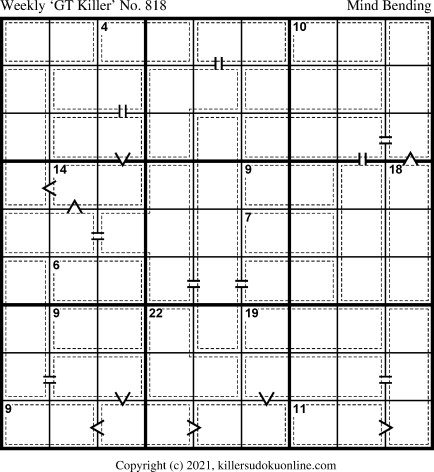 Killer Sudoku for 12/13/2021
