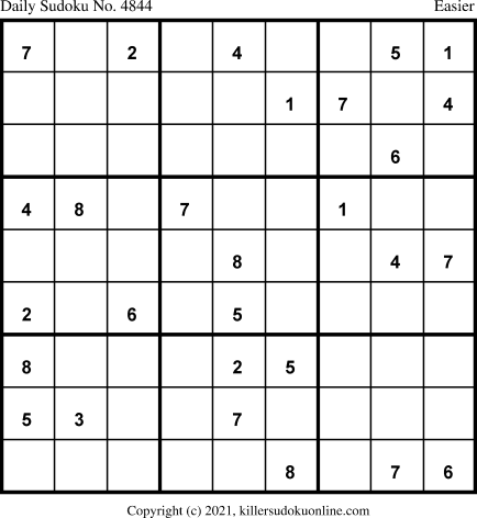 Killer Sudoku for 6/7/2021