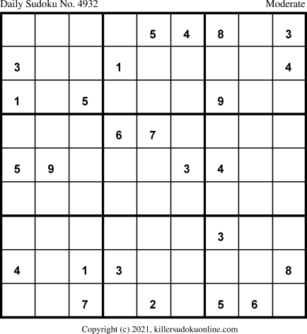 Killer Sudoku for 9/3/2021