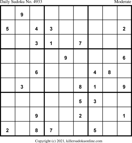 Killer Sudoku for 9/4/2021