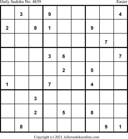 Killer Sudoku for 6/2/2021