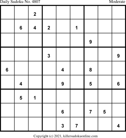Killer Sudoku for 5/1/2021