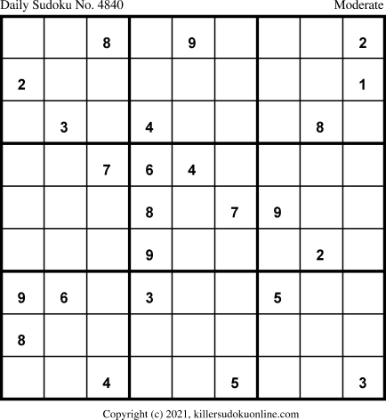 Killer Sudoku for 6/3/2021