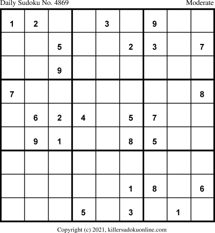 Killer Sudoku for 7/2/2021