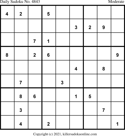 Killer Sudoku for 6/6/2021