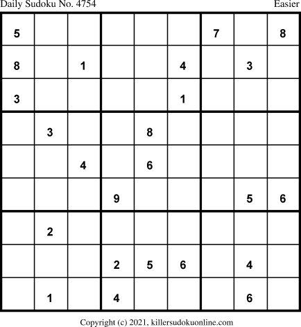 Killer Sudoku for 3/9/2021