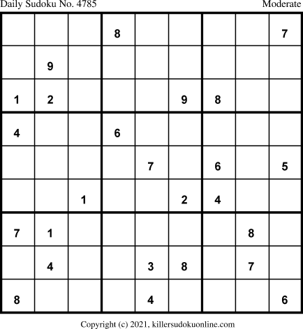 Killer Sudoku for 4/9/2021