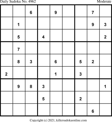 Killer Sudoku for 10/3/2021