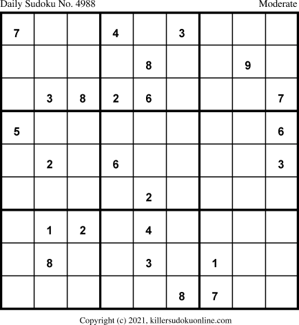 Killer Sudoku for 10/29/2021
