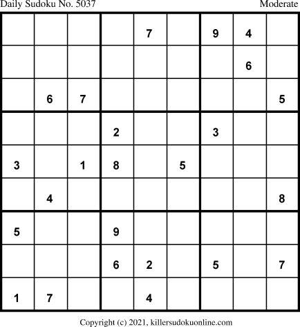 Killer Sudoku for 12/17/2021