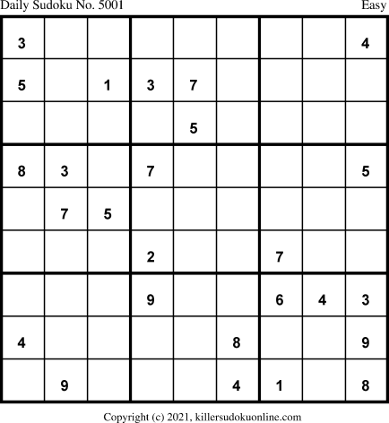 Killer Sudoku for 11/11/2021
