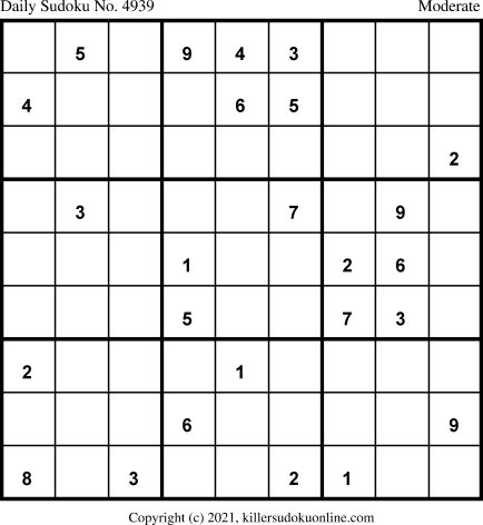 Killer Sudoku for 9/10/2021