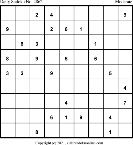 Killer Sudoku for 6/25/2021