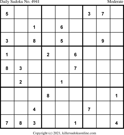 Killer Sudoku for 9/12/2021