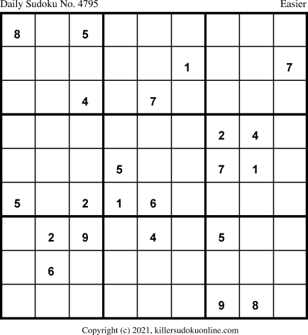 Killer Sudoku for 4/19/2021