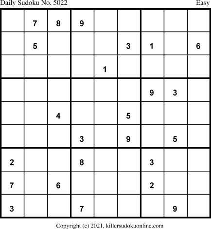 Killer Sudoku for 12/2/2021