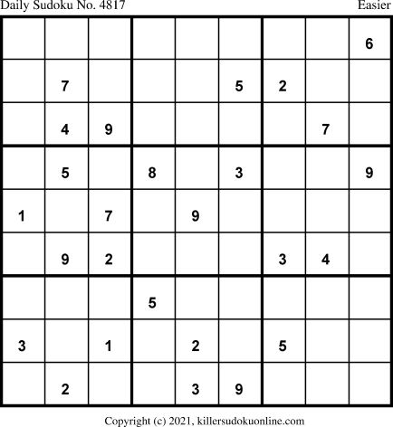 Killer Sudoku for 5/11/2021