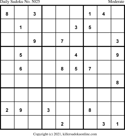 Killer Sudoku for 12/5/2021