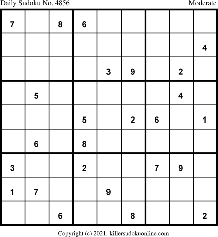 Killer Sudoku for 6/19/2021