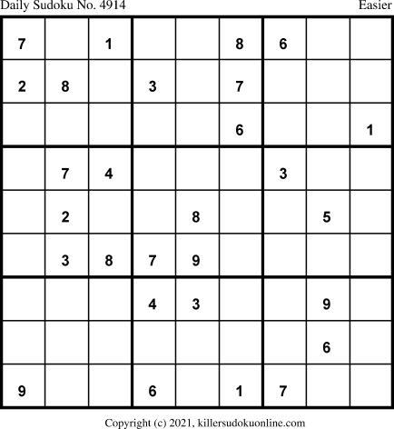Killer Sudoku for 8/16/2021