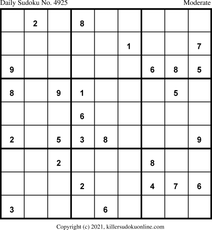 Killer Sudoku for 8/27/2021