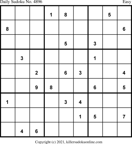 Killer Sudoku for 7/29/2021