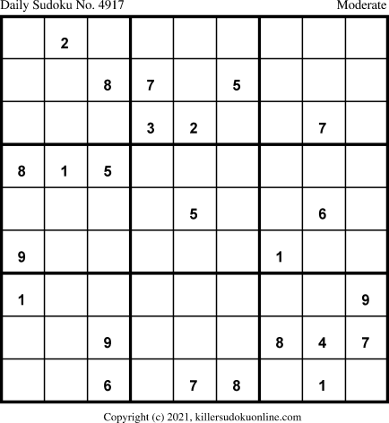 Killer Sudoku for 8/19/2021