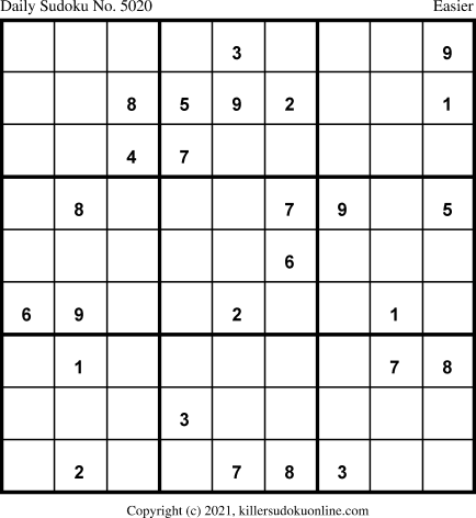 Killer Sudoku for 11/30/2021