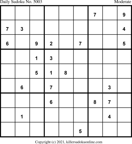 Killer Sudoku for 11/13/2021