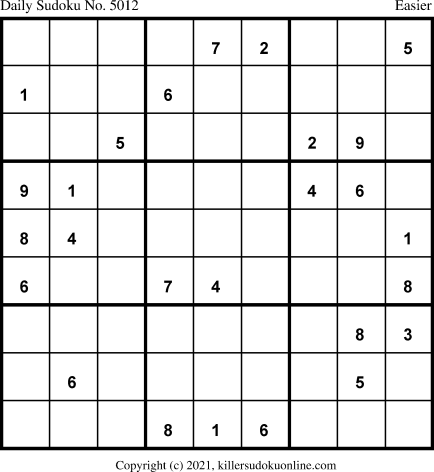 Killer Sudoku for 11/22/2021