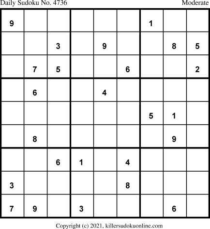 Killer Sudoku for 2/19/2021
