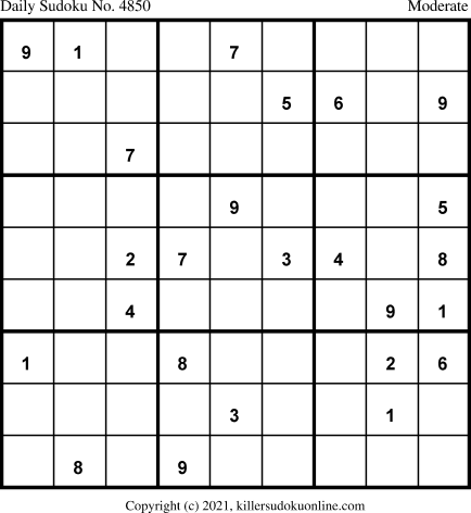 Killer Sudoku for 6/13/2021