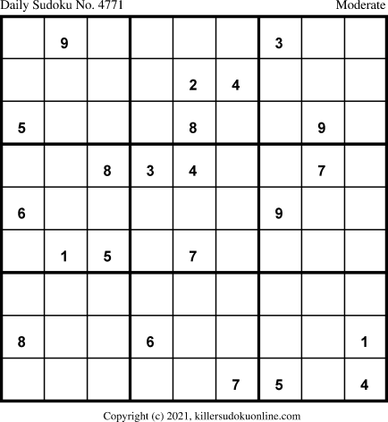 Killer Sudoku for 3/26/2021