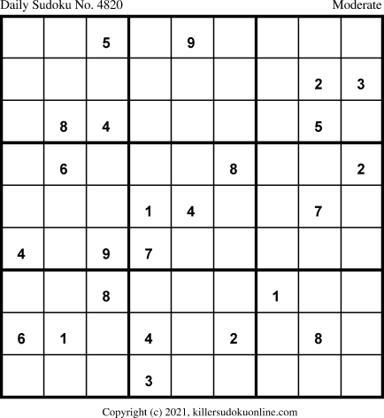 Killer Sudoku for 5/14/2021