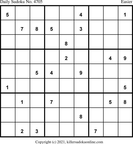 Killer Sudoku for 1/19/2021