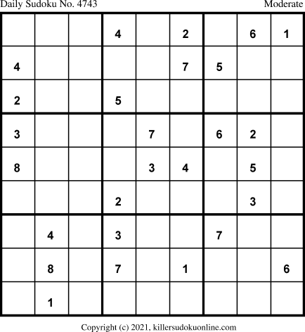 Killer Sudoku for 2/26/2021
