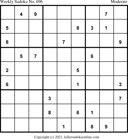 Killer Sudoku for 7/5/2021