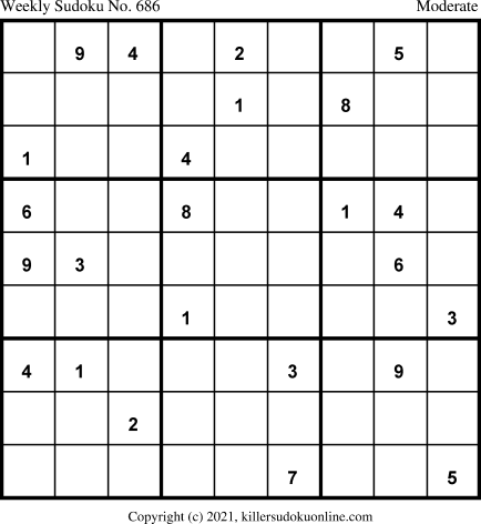 Killer Sudoku for 4/26/2021