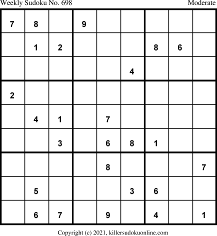 Killer Sudoku for 7/19/2021