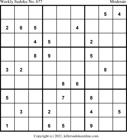 Killer Sudoku for 2/22/2021