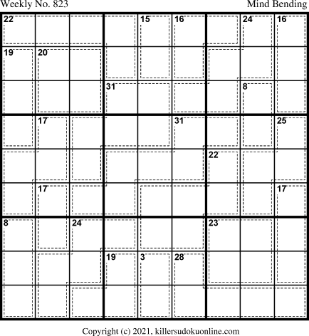 Killer Sudoku for 10/11/2021