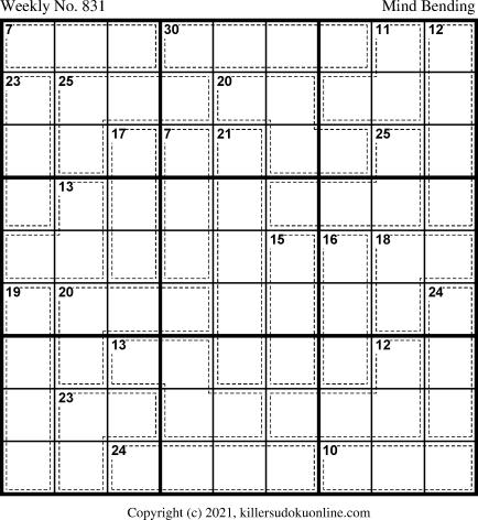 Killer Sudoku for 12/6/2021