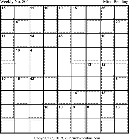 Killer Sudoku for 5/31/2021