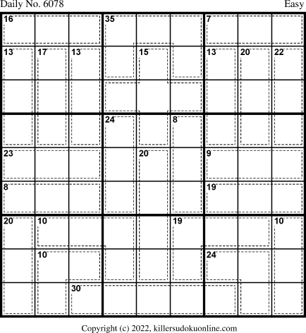 Killer Sudoku for 8/9/2022