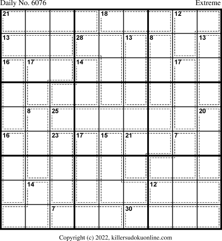 Killer Sudoku for 8/7/2022
